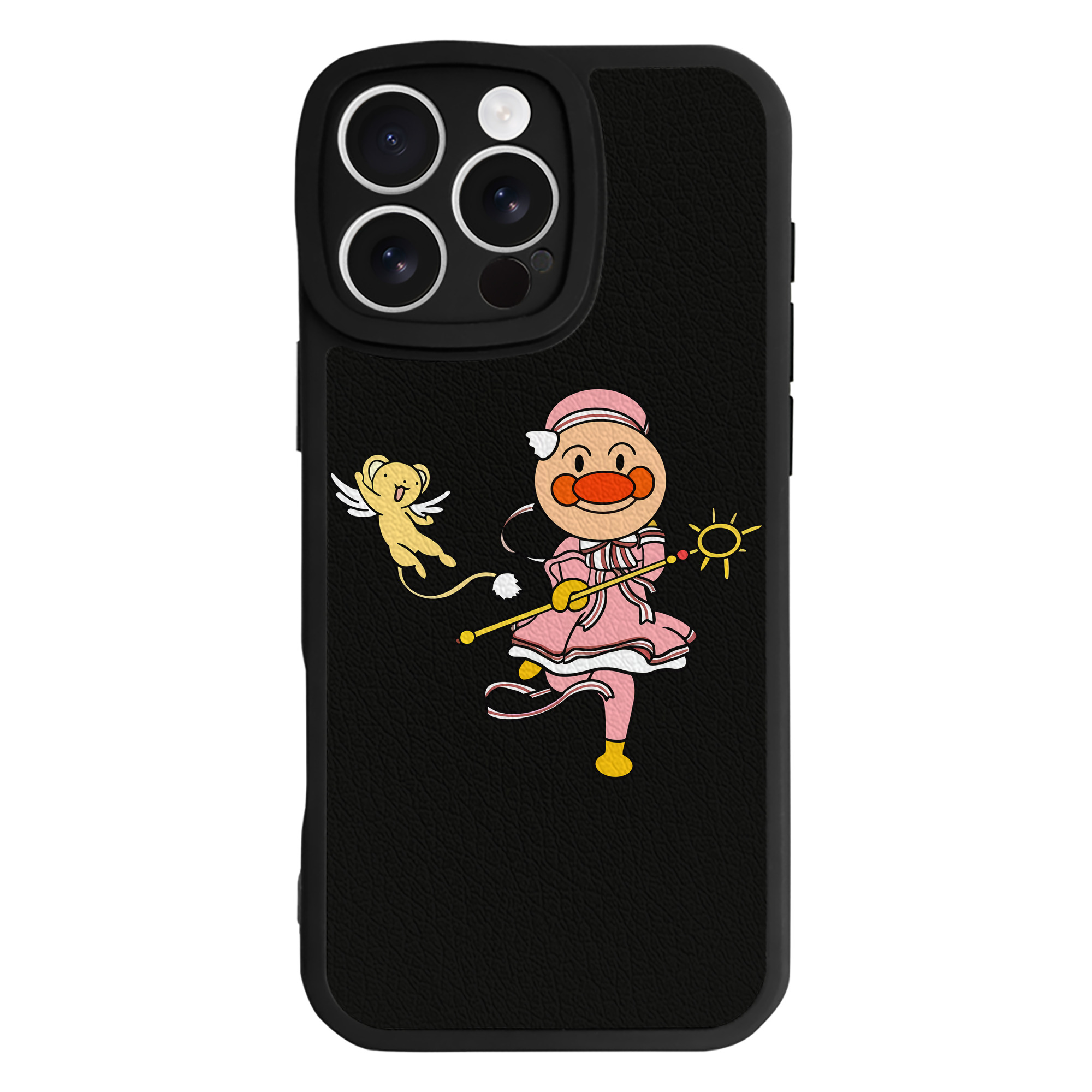（画像用） アンパンマン Anpanman 【iPhone 16シリーズ対応】シリコンスマホケース（レザー調） 材質：シリコン